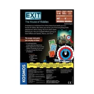 house of riddles game box back