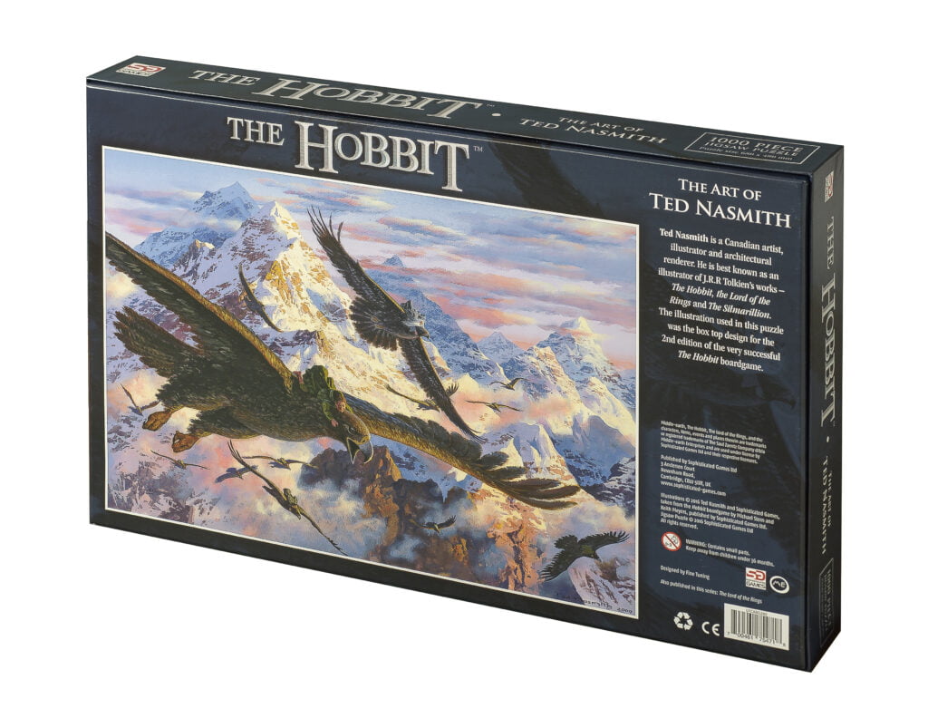 The hobbit jigsaw box back