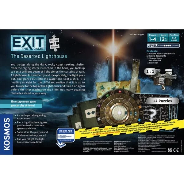 692878EXIT: The Game - The Deserted Lighthouse (with Puzzle) - Image 2