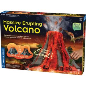 Massive erupting volcano