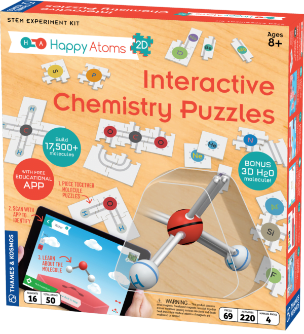 Happy Atoms Interactive Chemistry puzzles 2D