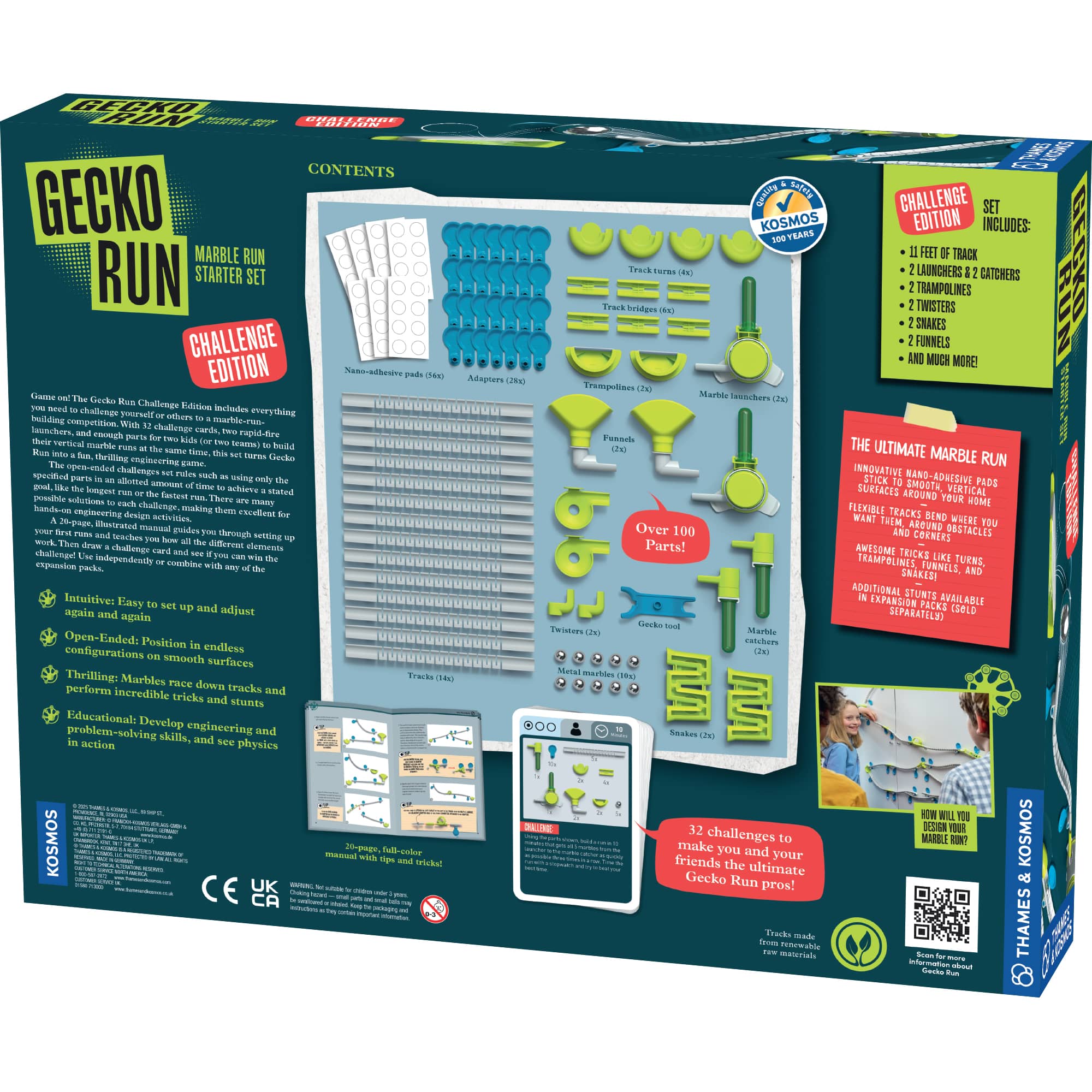 550213_GRChallenge_3DboxBack (1) Gecko Run: Marble run Challenge Edition - Image 2